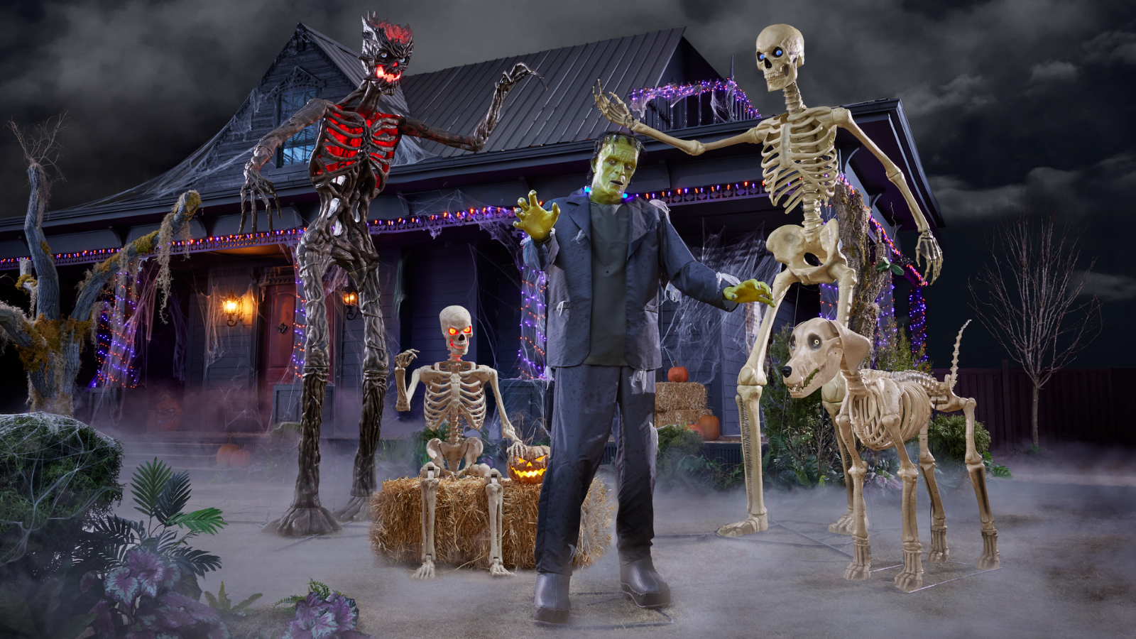 decorations from home depot's 2024 halloween collection