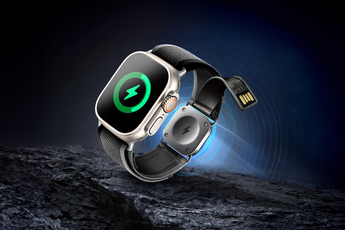 Watch with charging indicator.