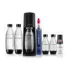 SodaStream sparkling water maker set including extra bottles and Pepsi flavoring